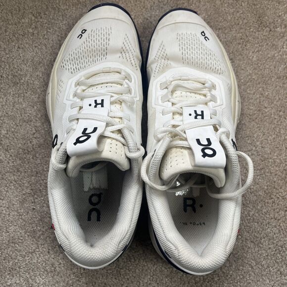 On Cloud Running The Roger Pro Tennis Shoe Womens 9.5 Court Sneaker White Blue - Picture 6 of 8